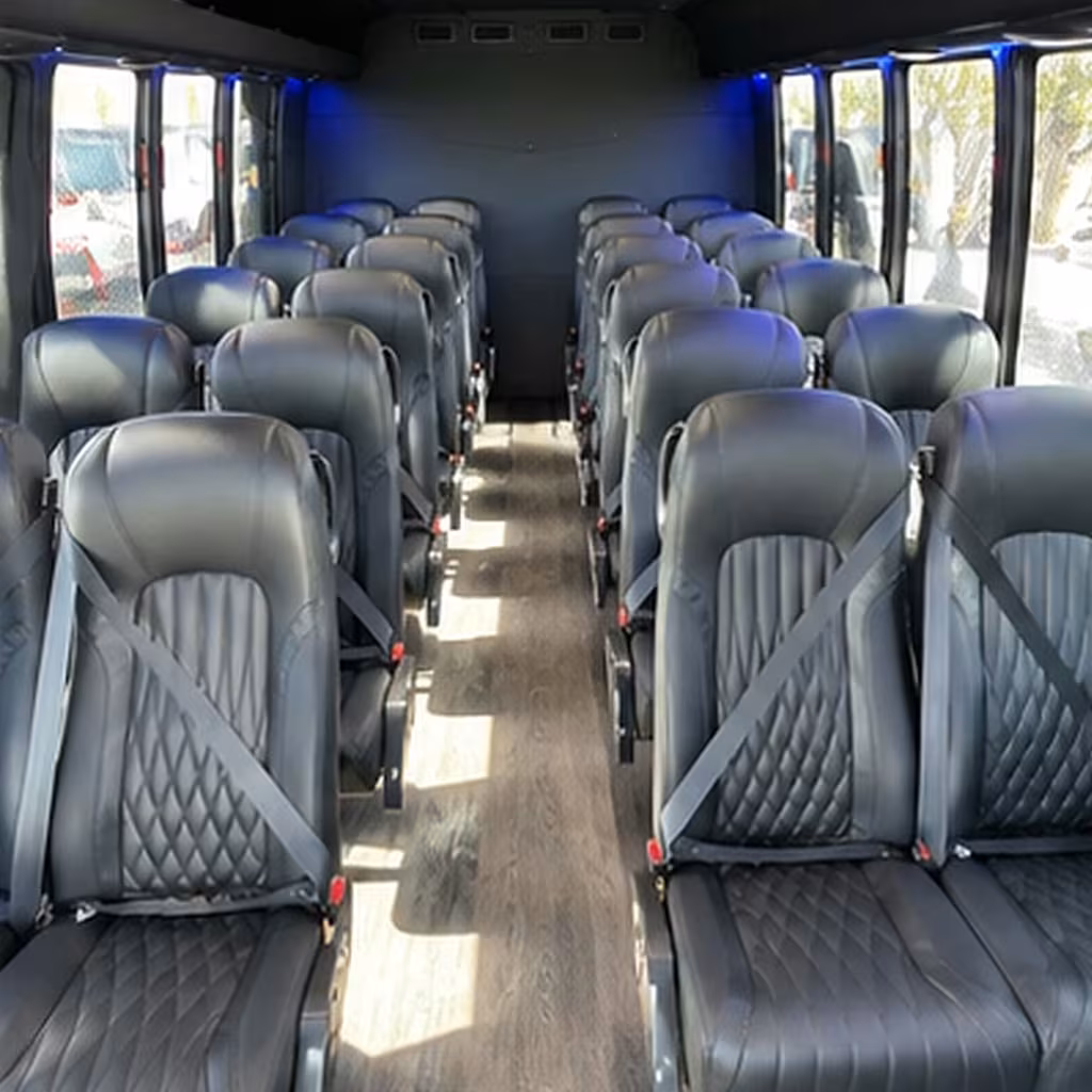30 passenger minibus inside