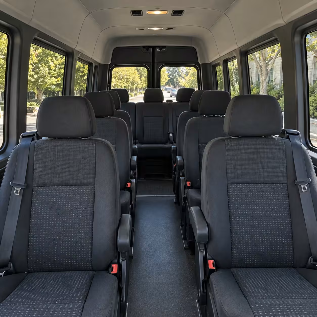 sprinter van with driver interior